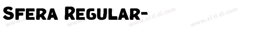 Sfera Regular字体转换 Sfera Regular字体转换